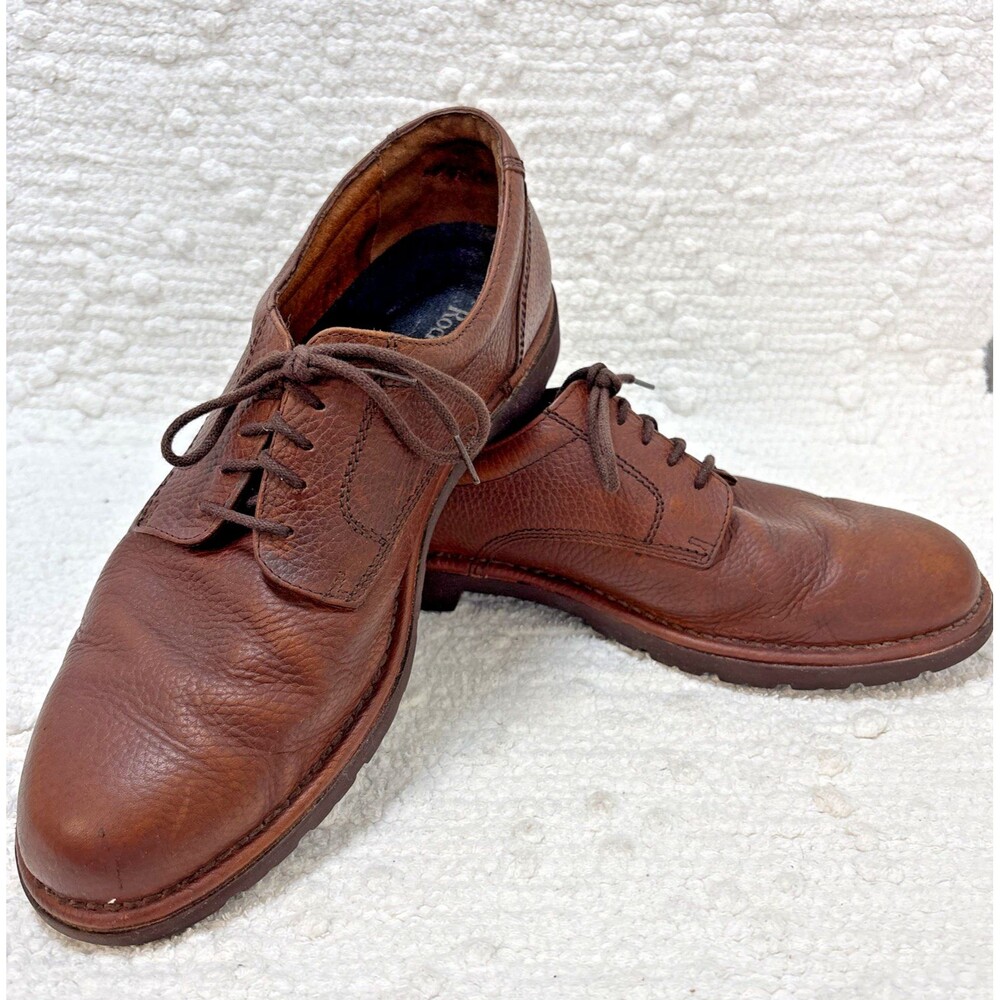 Rockport  Brown Leather Upper Light Weight Comfort Men's Shoes Size 10.5 W